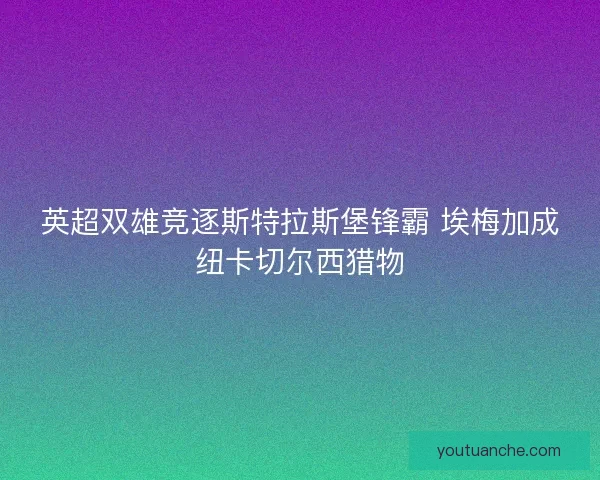 英超双雄竞逐斯特拉斯堡锋霸 埃梅加成纽卡切尔西猎物